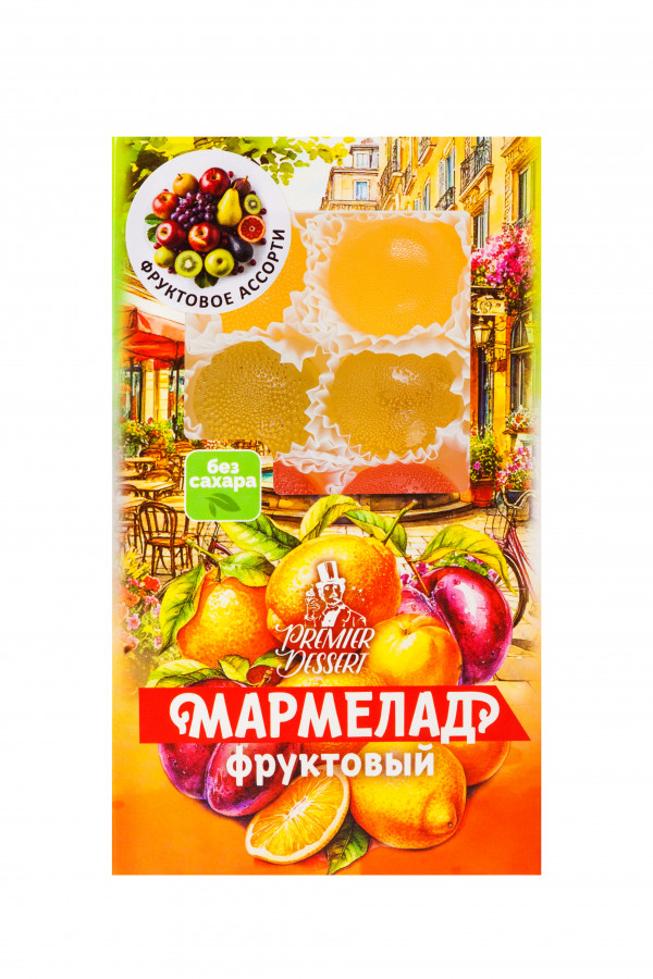 №2 Мармелад Премиум Десерт ФРУКТОВЫЙ (ананас, яблоко, гранат) 200г    в Стерлитамаке