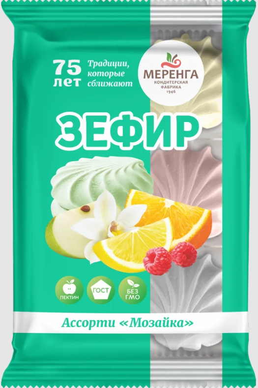№1 Меренга Зефир Мозайка, 270г  в Стерлитамаке