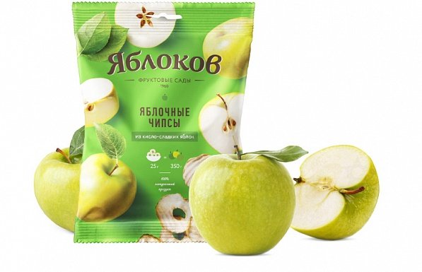 №2 Яблочные чипсы из кисло-сладких яблок 25г в Стерлитамаке