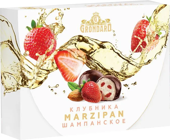  TM Grondard       (10185) Конфеты глазированные Марципановые Клубника и Шампанское, 98г в Стерлитамаке